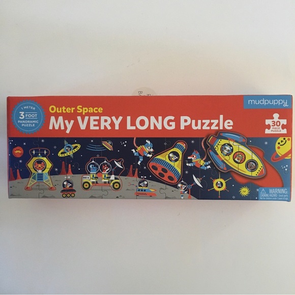 NEW Puzzle 30 Pieces “My Very Long Puzzle” Space Theme | Mudpuppy - Picture 8 of 8